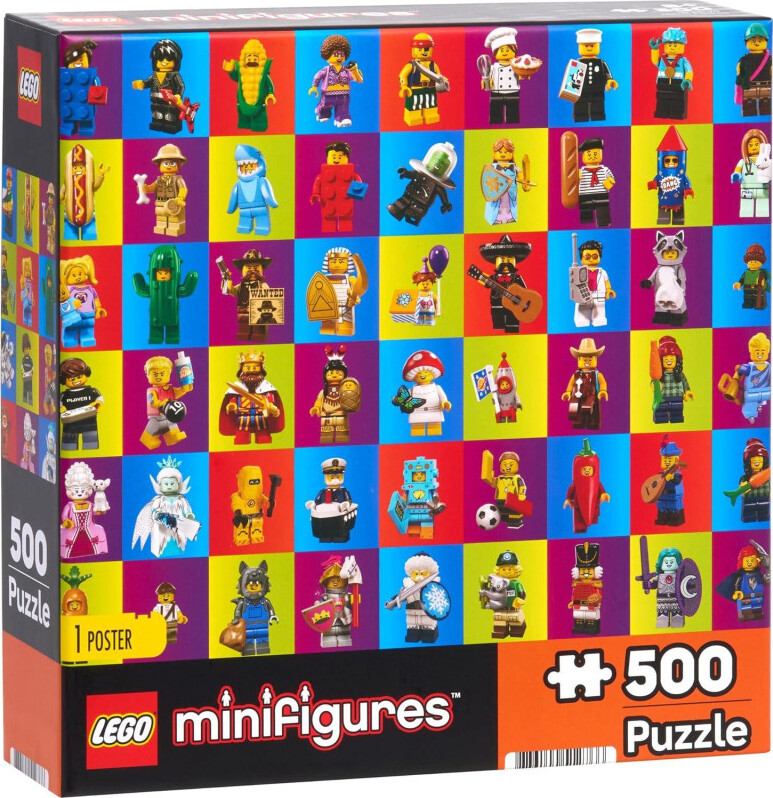 Lego - Minifigur Collage 1 Puslespil - 500 Brikker