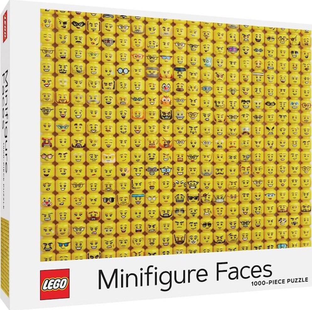 Se Lego - Minifigure Faces Puslespil - 1000 Brikker hos Gucca.dk