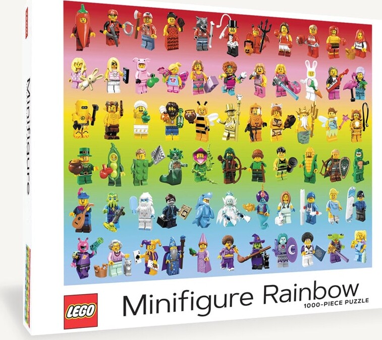 Se Lego - Minifigure Rainbow Puslespil - 1000 Brikker hos Gucca.dk