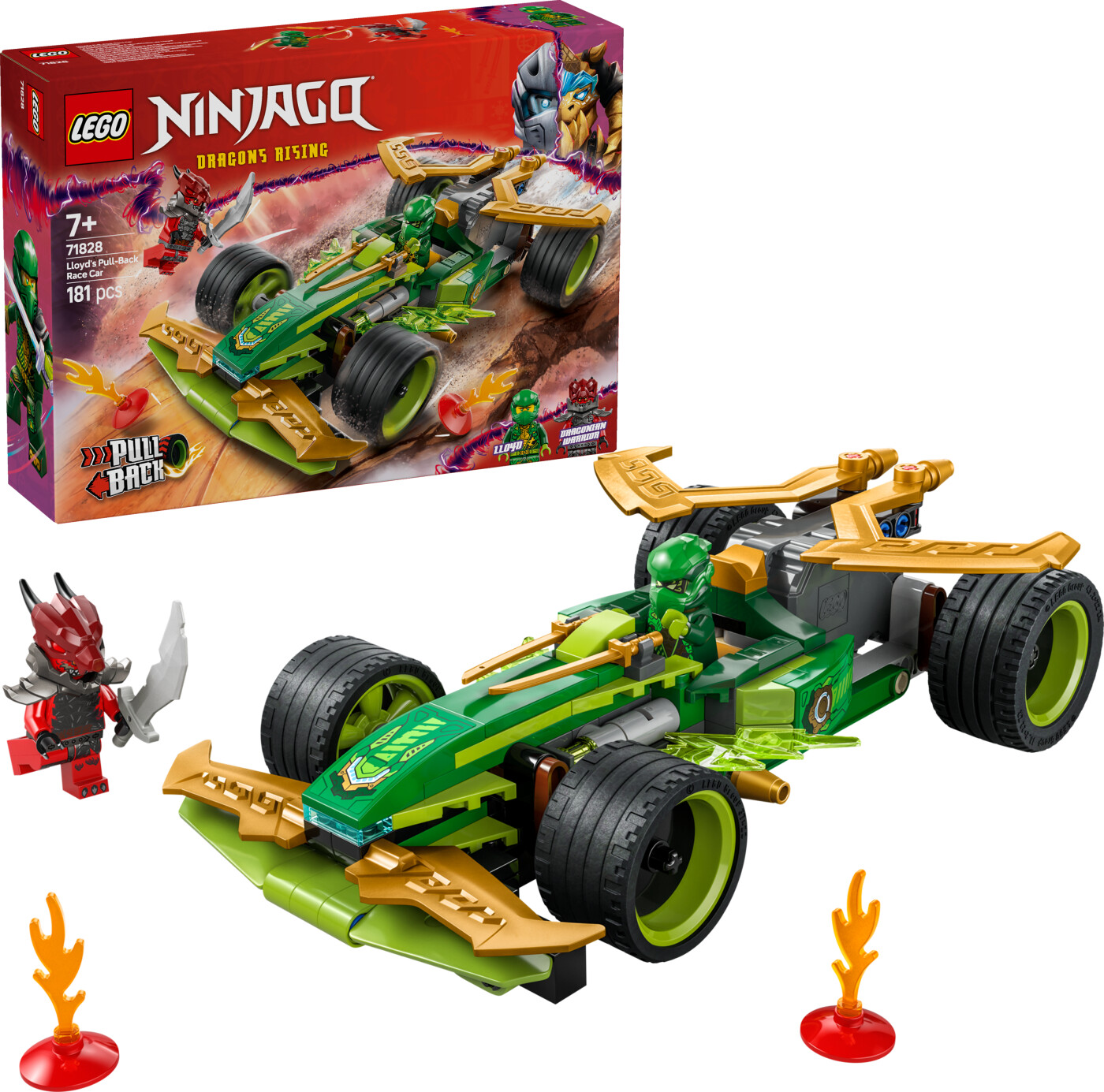 Lego - Ninjago - Lloyds Pull-back Racerbil (71828)