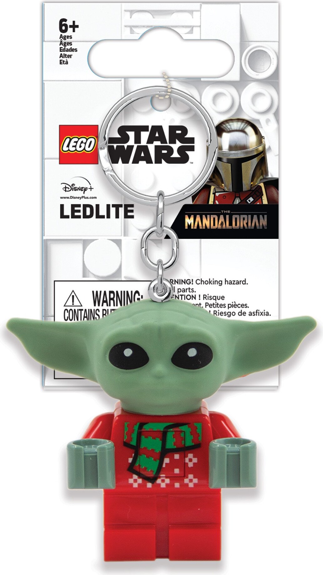 Billede af Lego - Nøglering Med Lys - Baby Yoda I Julesweater - Star Wars
