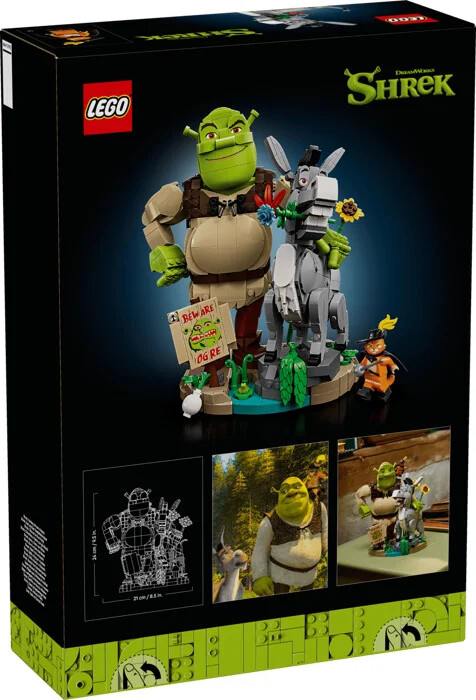 Lego - Shrek, æsel Og Den Bestøvlede Kat (72423)