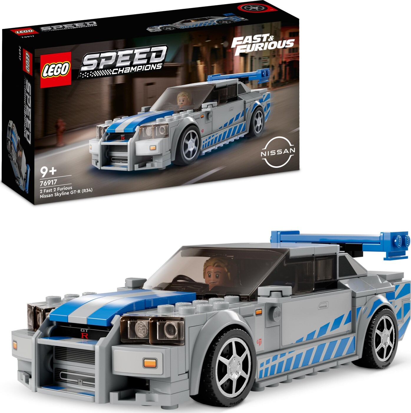 Billede af Lego Speed Champions - 2 Fast 2 Furious Nissan Skyline - 76917 hos Gucca.dk