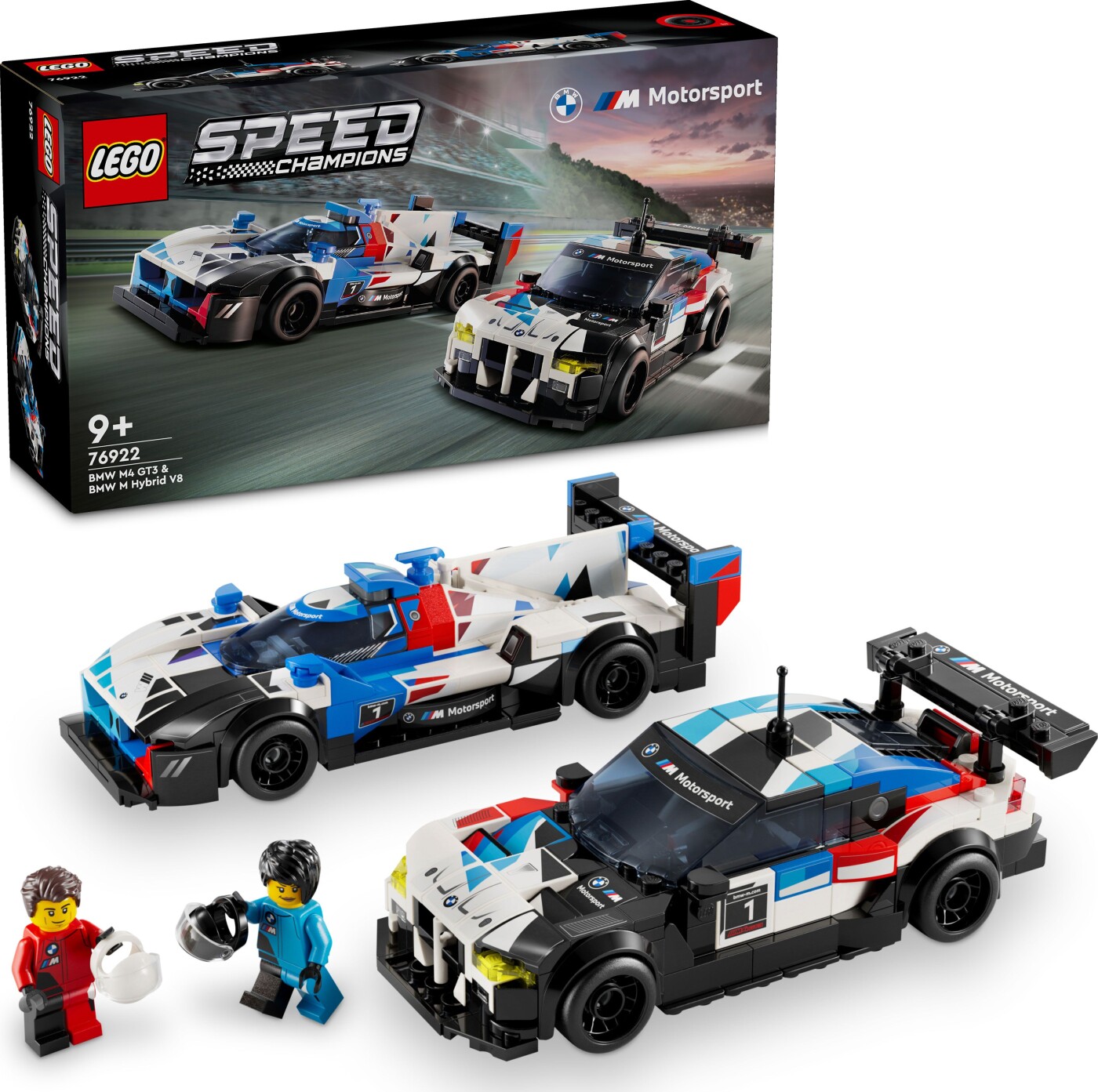 Lego Speed Champions - Bmw M4 Gt3 Og Bmw M Hybrid V8-racerbiler - 76922