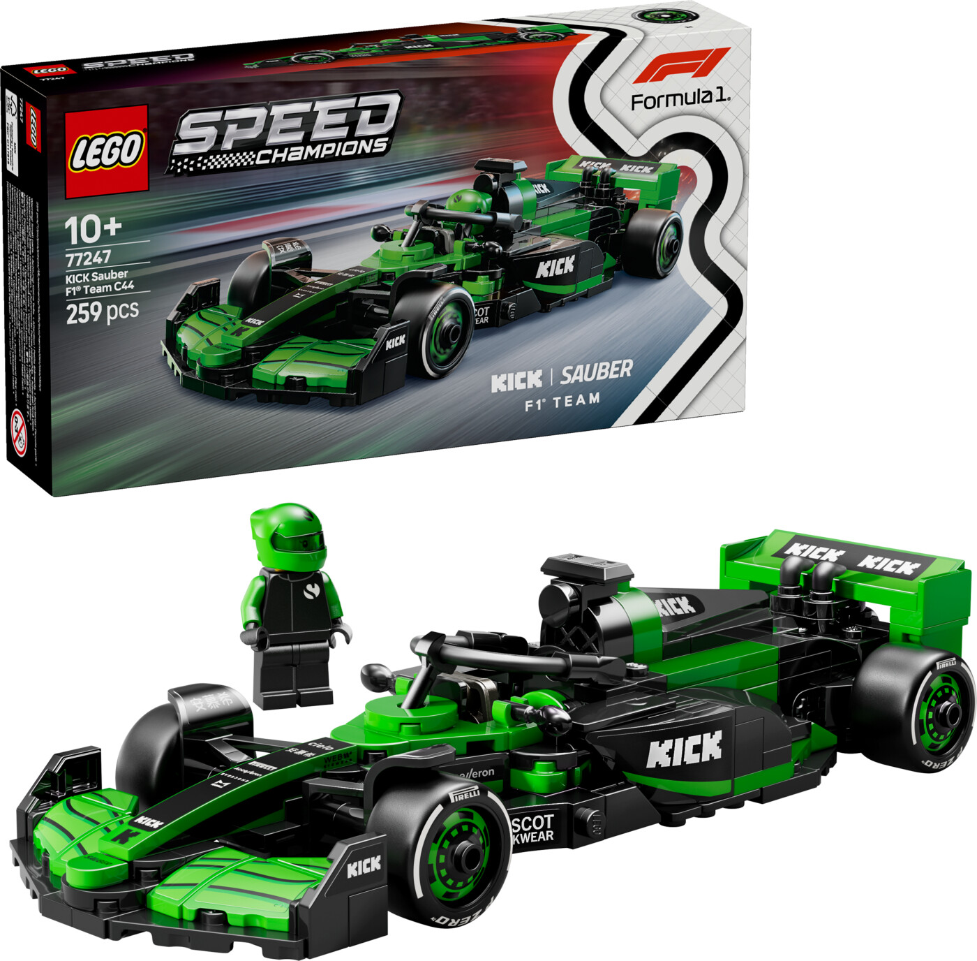 Lego Speed Champions - Kick Sauber F1 Team C44 Racerbil