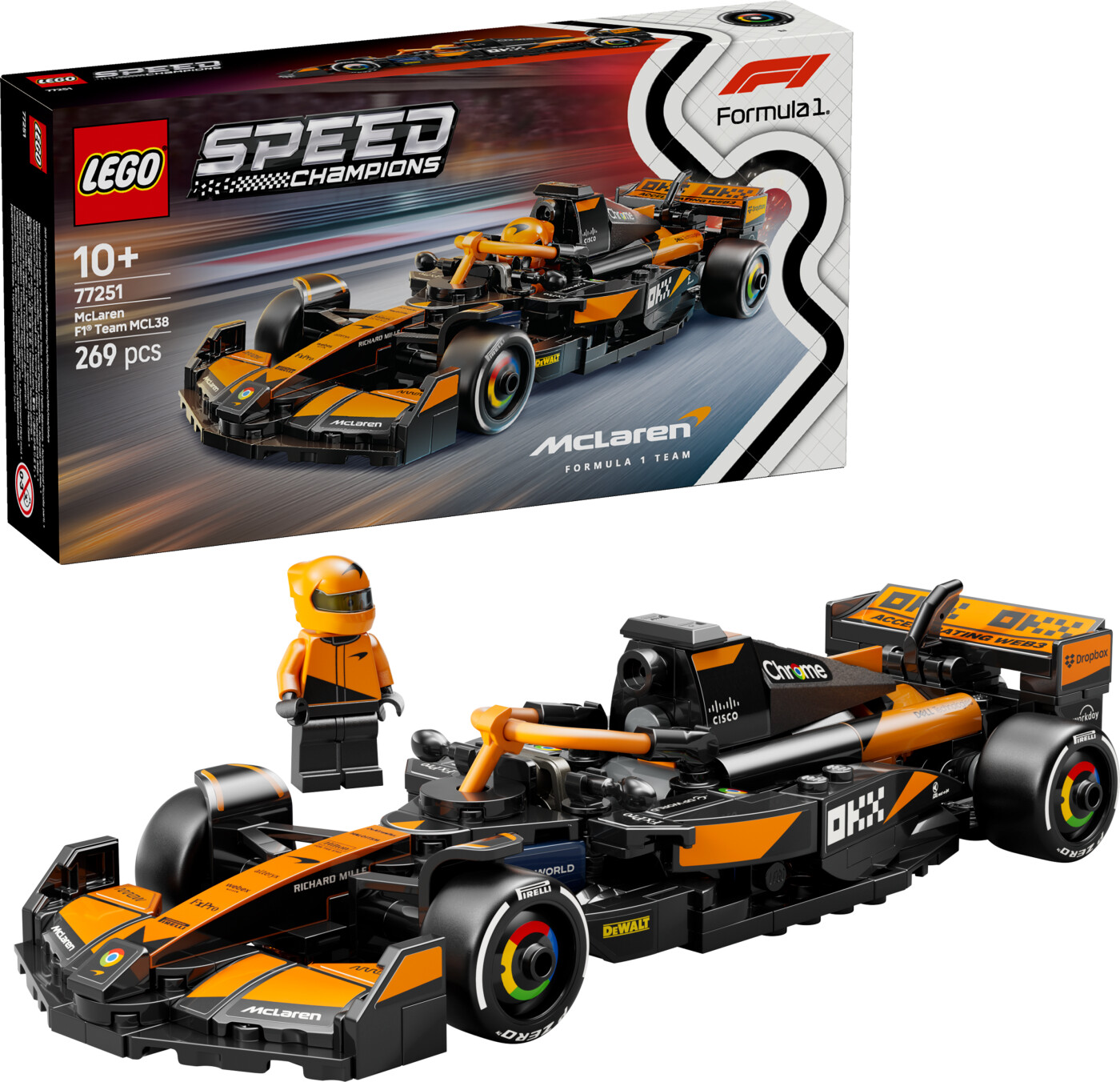 Lego Speed Champions - Mclaren F1 Team Mcl38 Racerbil