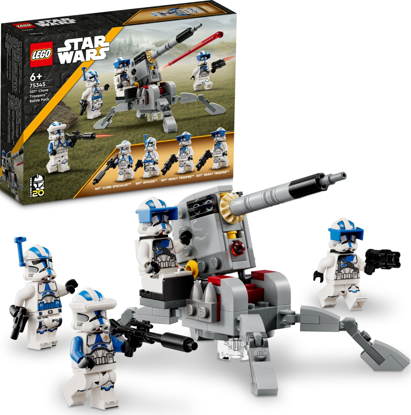 Billede af Lego Star Wars - Battle Pack - Klonsoldater - 501. Legion - 75345 hos Gucca.dk