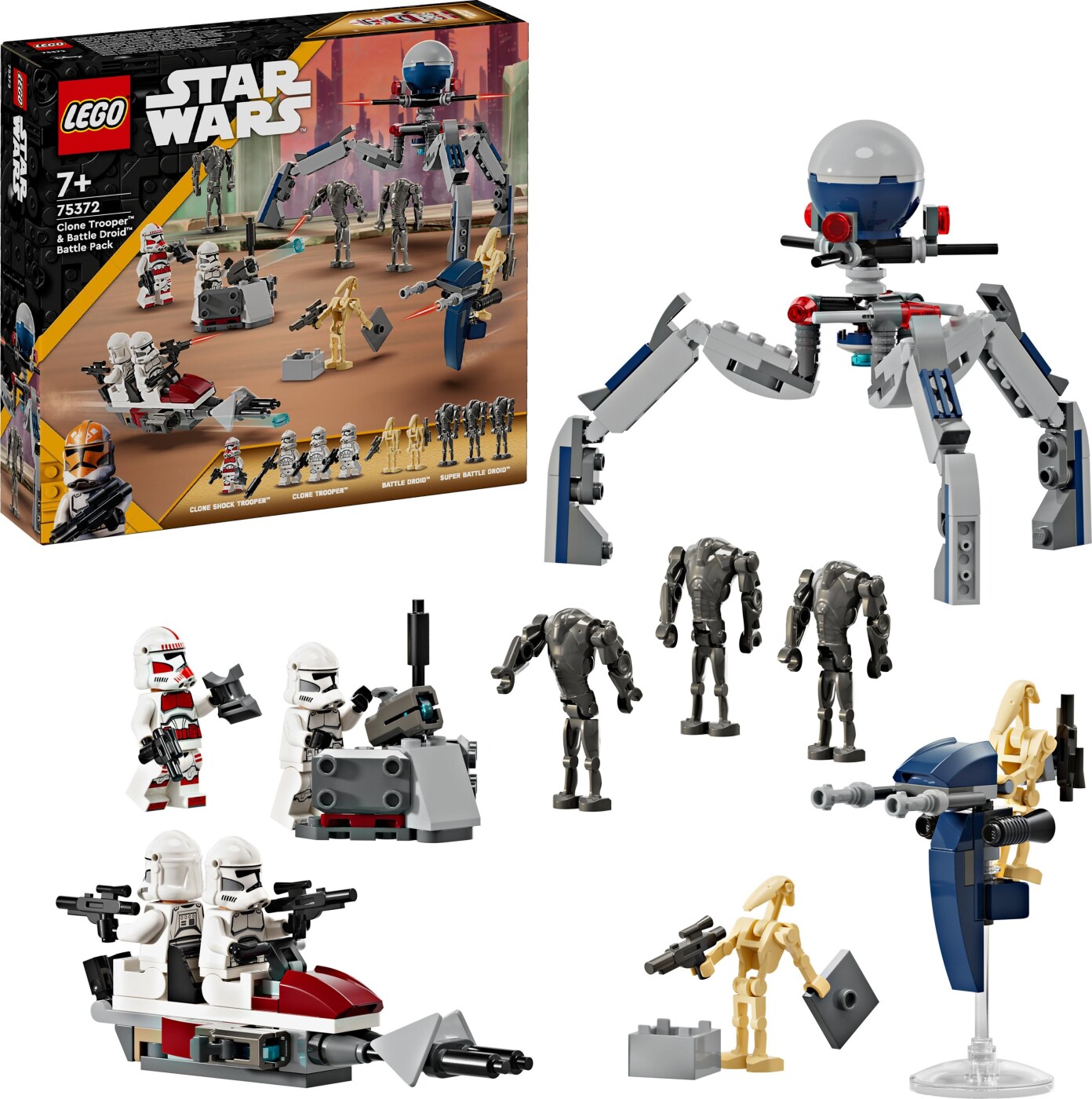Billede af Lego Star Wars - Battle Pack Klonsoldater Og Kampdroider - 75372