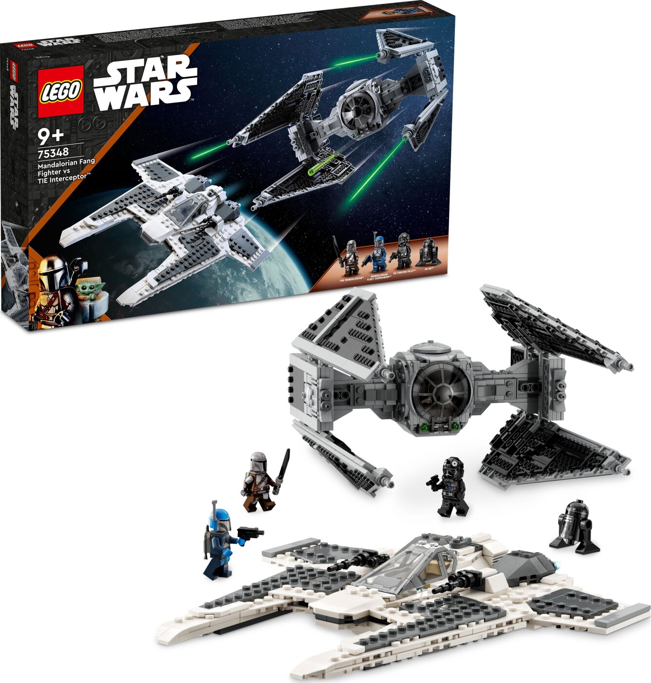 Billede af Lego Star Wars - Mandaloriansk Fang-jager Vs Tie Interceptor - 75348 hos Gucca.dk