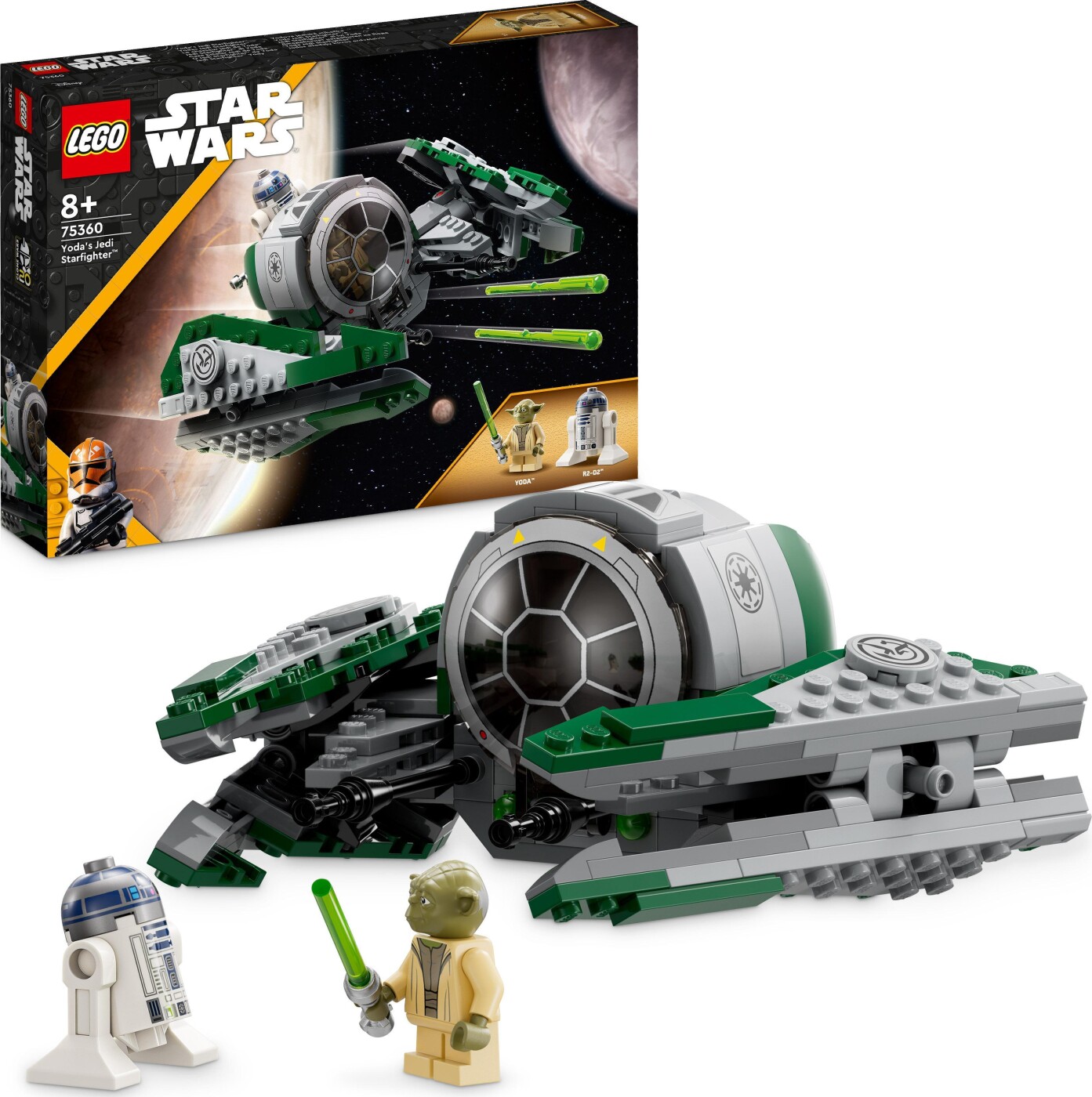 Billede af Lego Star Wars - Yoda Jedi-stjernejager - 75360