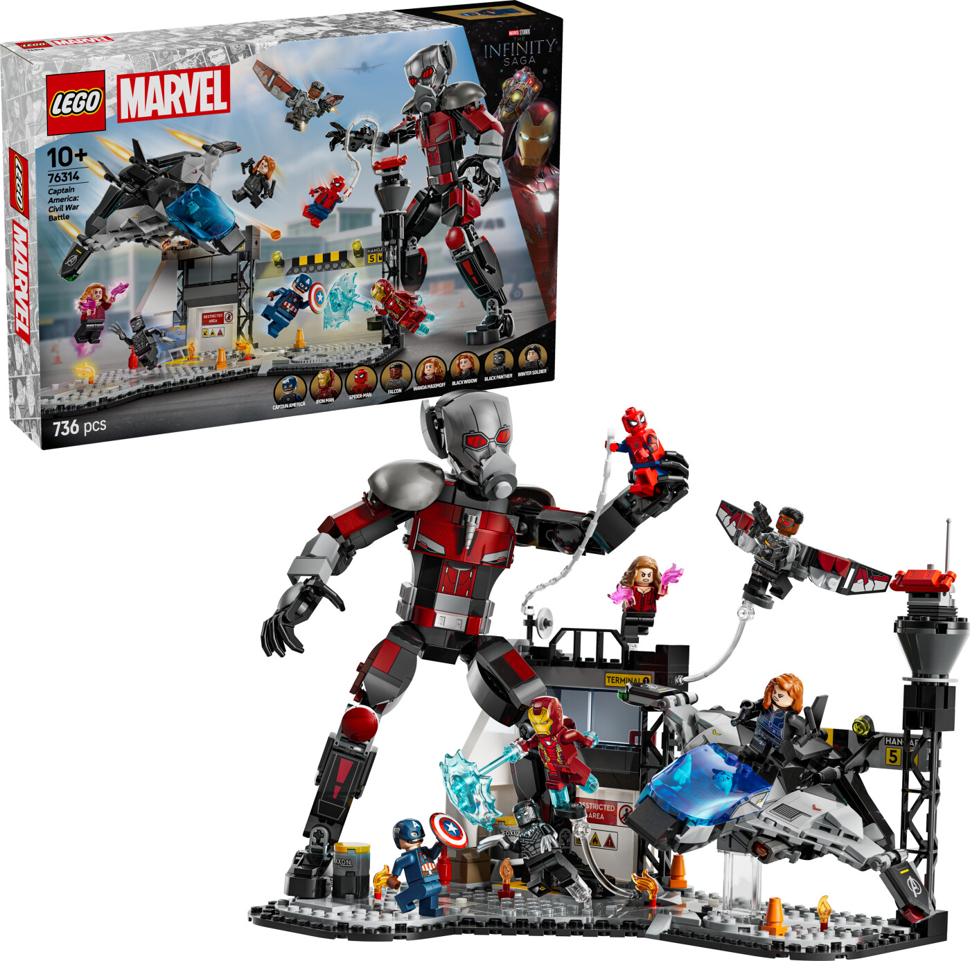 Lego - Super Heroes - Captain America: Civil War Actionkamp (76314)