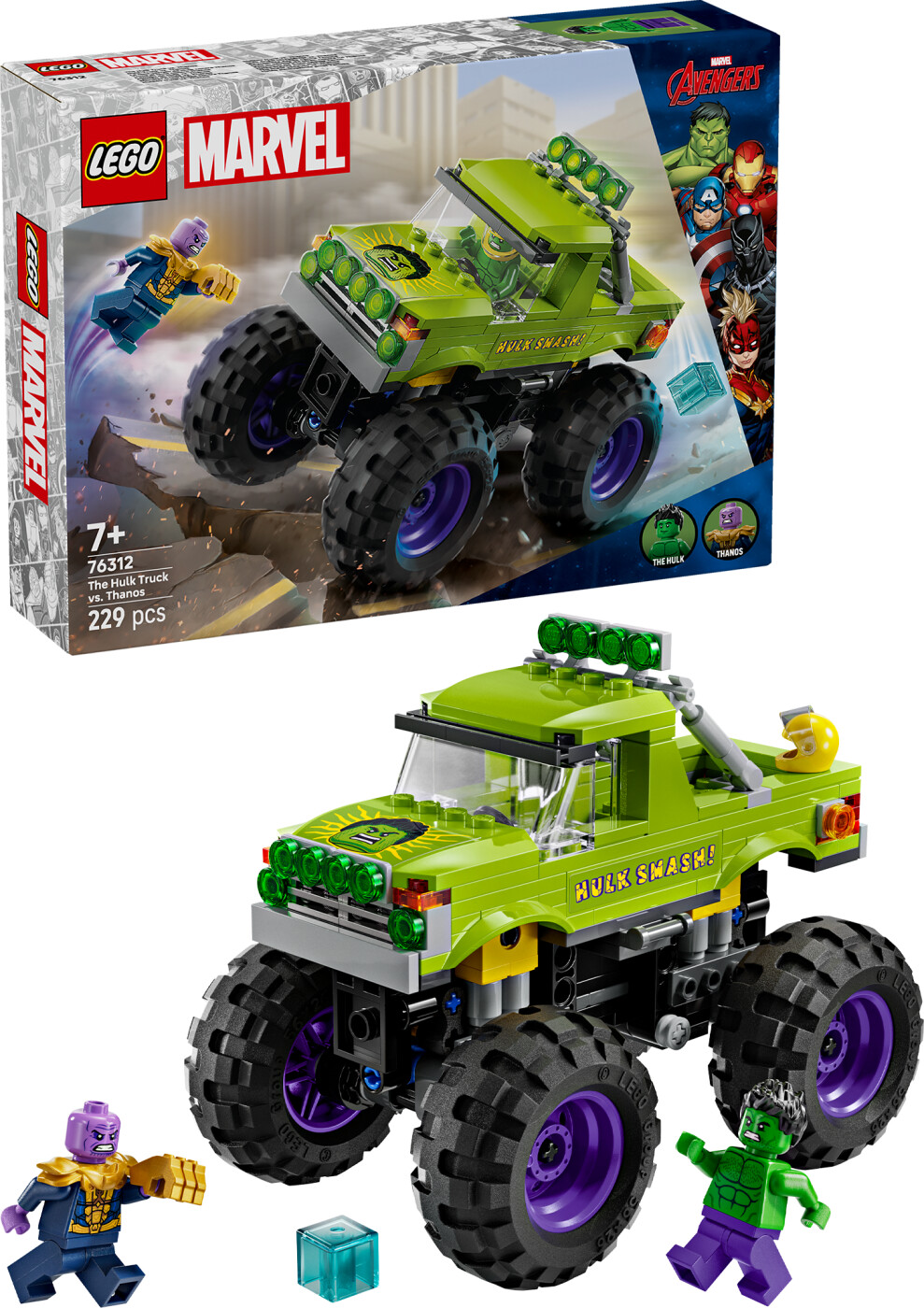 Lego Marvel Avengers - Hulk - truck Mod Thanos