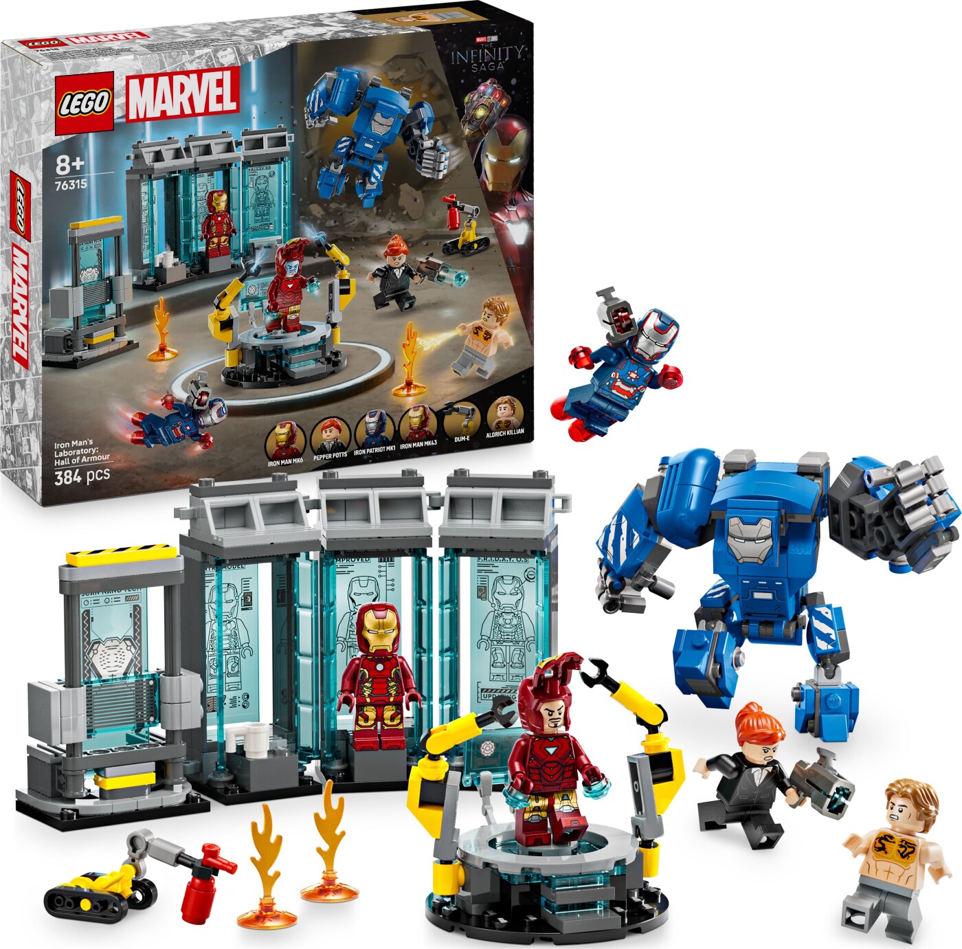 Lego Marvel Infinity Saga - Iron Mans Laboratorium - Dragtgalleriet