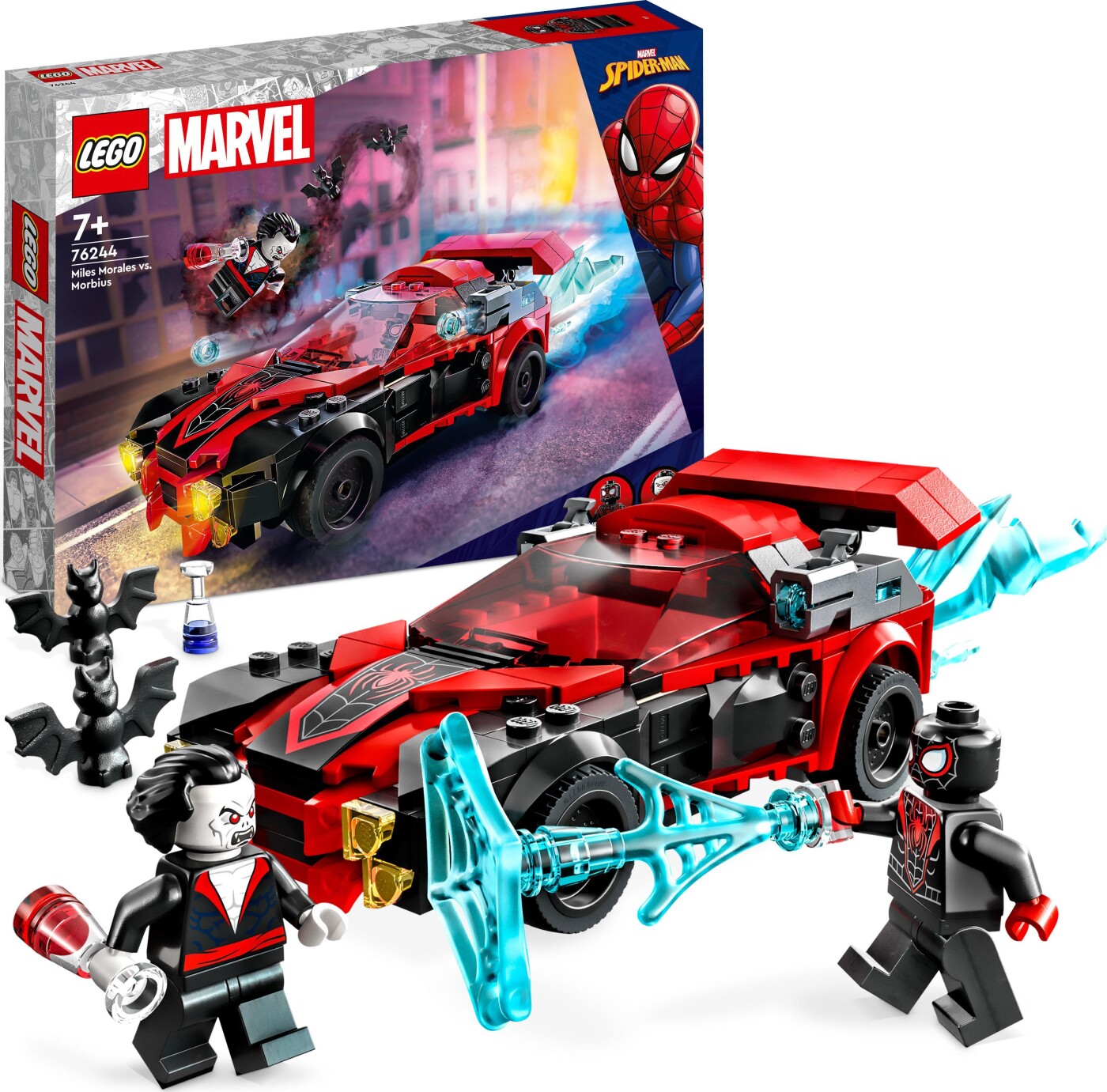 Billede af Lego Marvel Spider-man - Miles Morales Mod Morbius - 76244 hos Gucca.dk