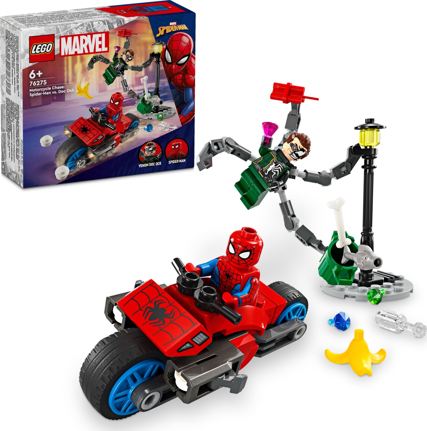 Billede af Lego Super Heroes - Motorcykeljagt: Spider-man Mod Doc Ock - 76275