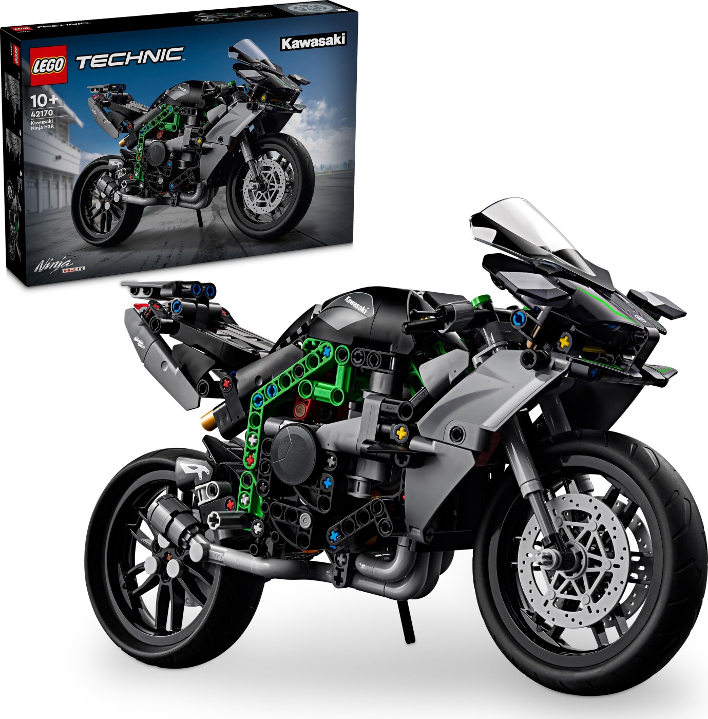 Billede af Lego Technic - Kawasaki Ninja H2r Motorcykel - 42170 hos Gucca.dk
