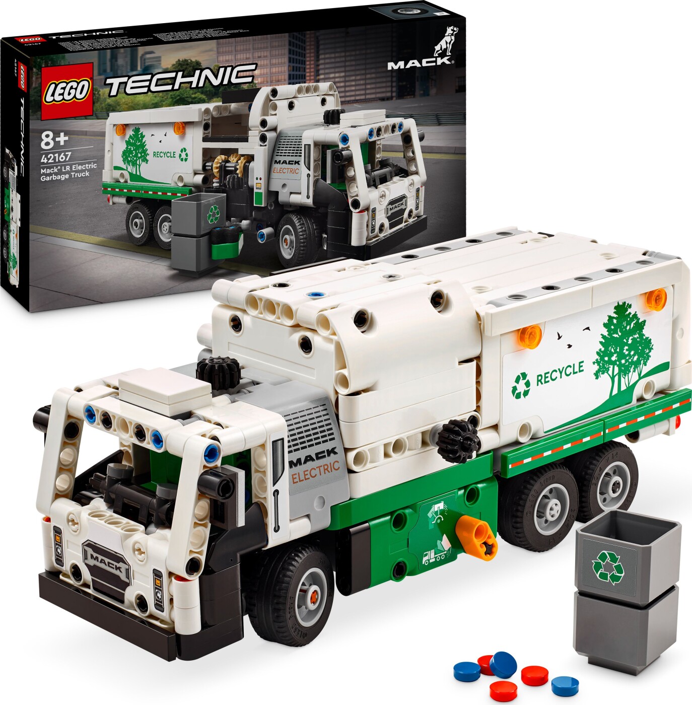 Billede af Lego Technic - Mack Lr Electric Skraldevogn - 42167