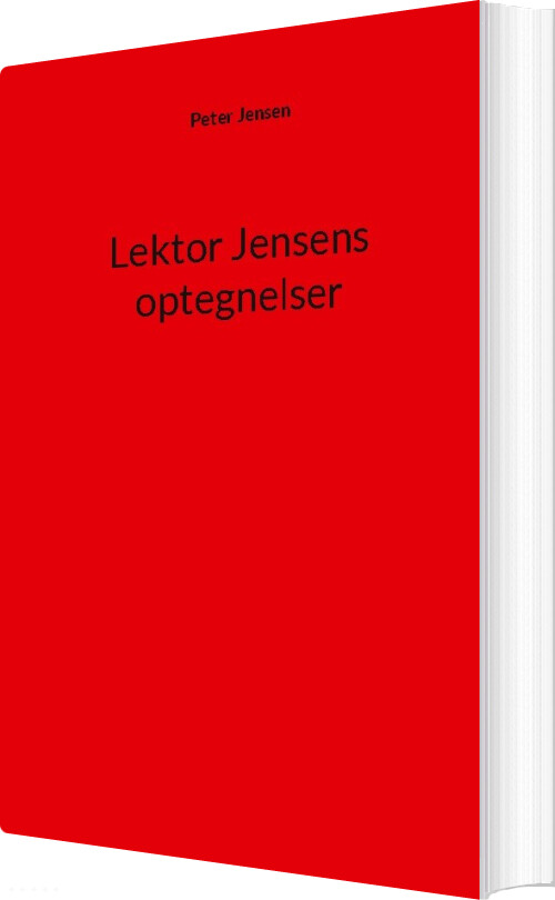 Lektor Jensens Optegnelser - Peter Jensen - Bog