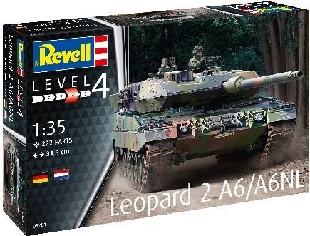 Billede af Revell - Leopard 2 A6 Tank Byggesæt - 1:35 - 03281