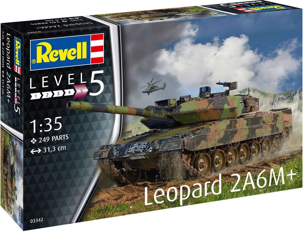 Revell - Leopard 2 A6m+ - Level 5 - 1:35 - 03342