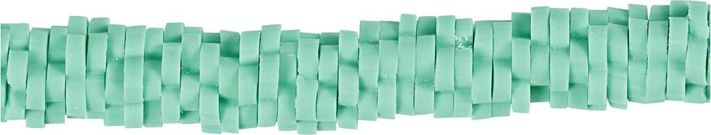 Lerperler - ø 5-6 Mm - Hulstr. 2 Mm - Grøn - 145 Stk. billede