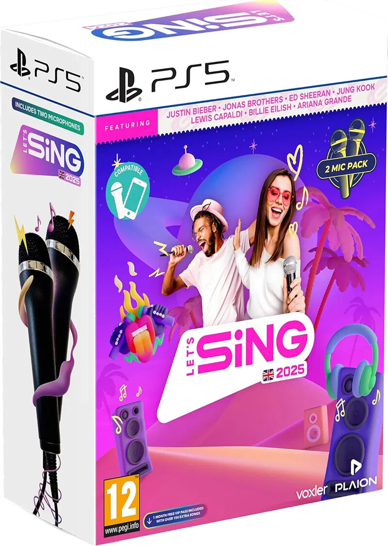 Let's Sing 2025 - Double Mic Bundle - PS5