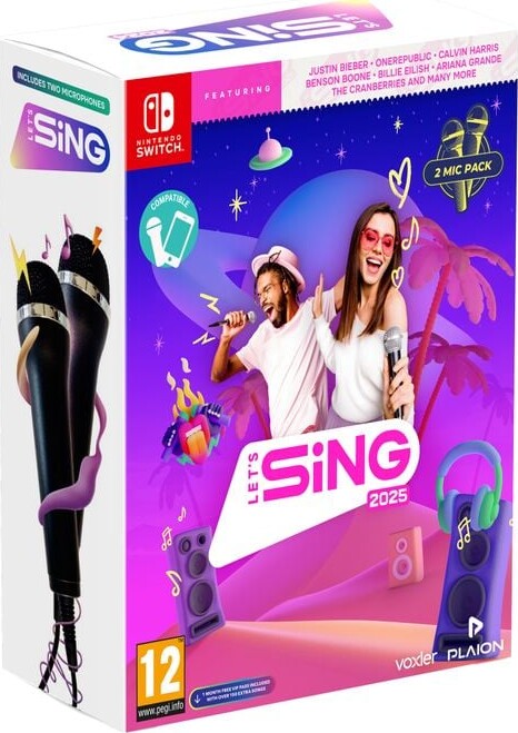 Let's Sing 2025 (double Mic Bundle) - Nintendo Switch