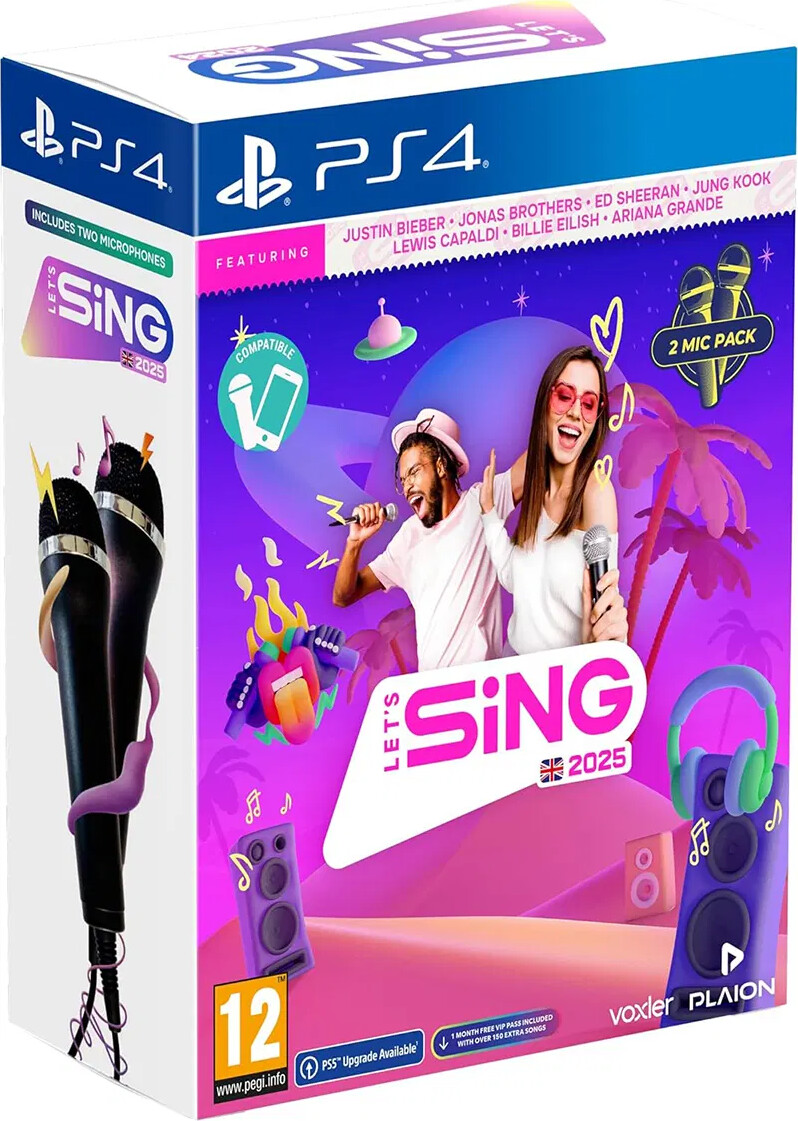Let's Sing 2025 - Double Mic Bundle - PS4