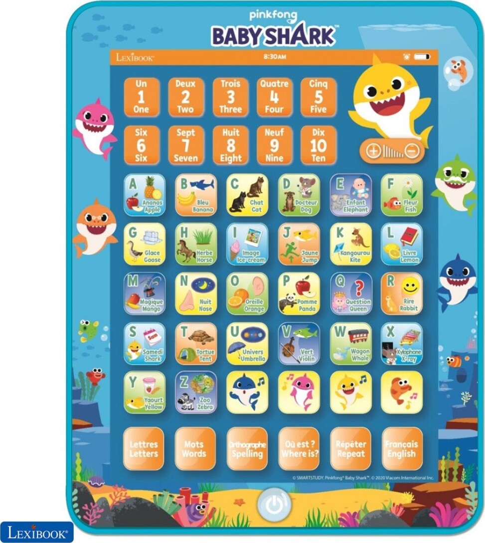 Tablet Legetøj - Baby Shark - Lexibook - Dansk