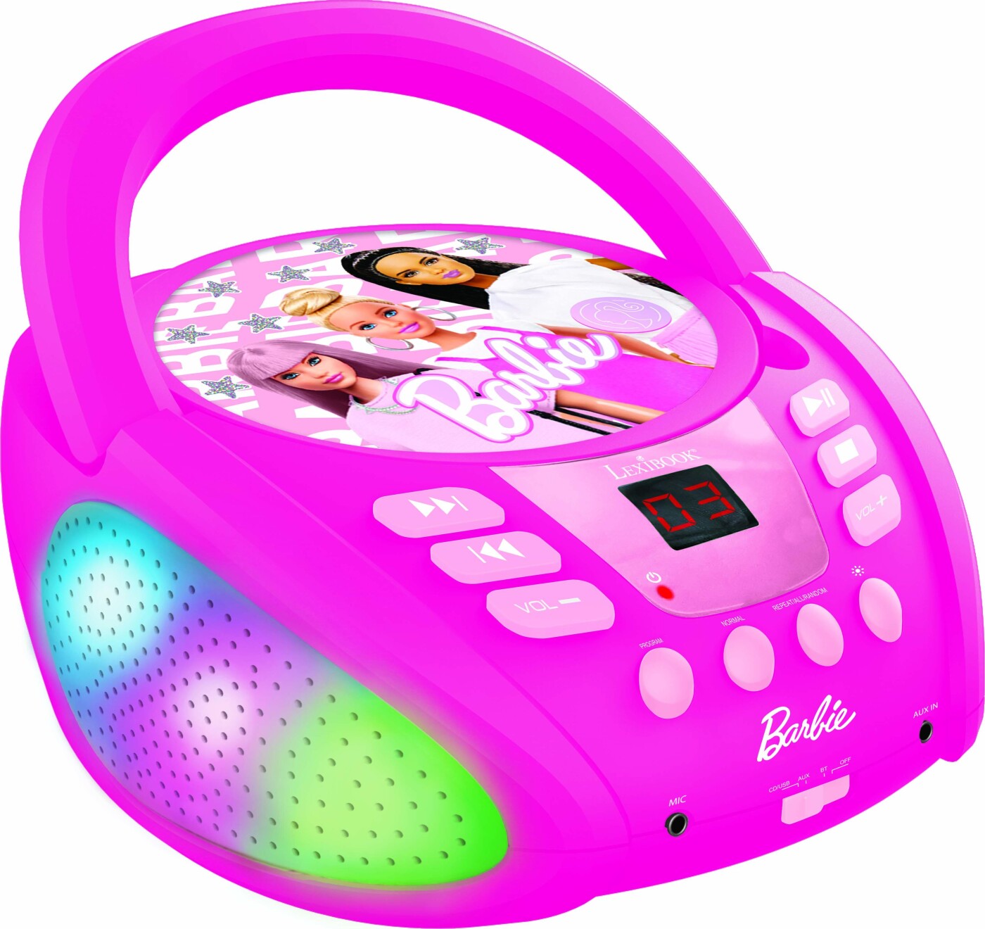 Lexibook - Barbie Bluetooth Cd-afspiller Med Lyseffekter