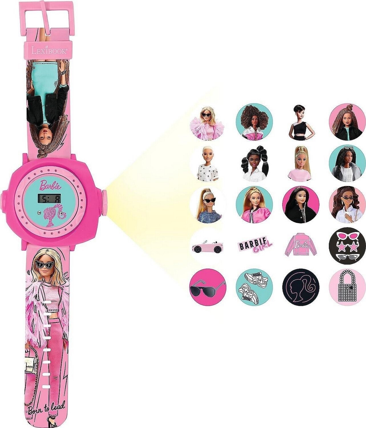 Billede af Barbie - Armbåndsur Til Børn - Med Projektor - Lexibook