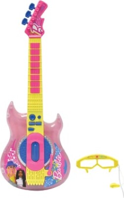 Lexibook - Barbie Elektronisk Lysguitar Med Mikrofon