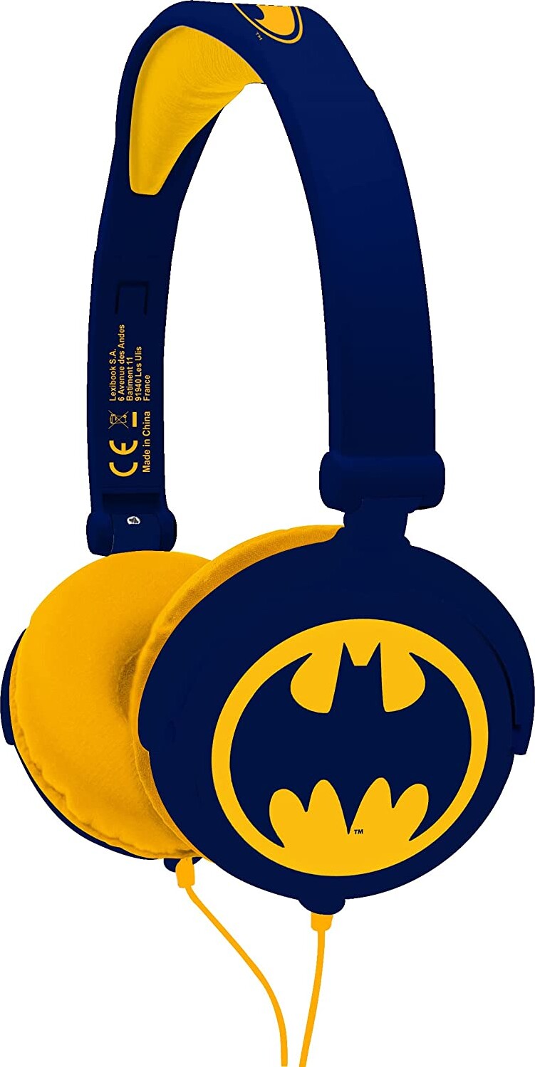 Batman - Hovedtelefoner Til Børn - 85 Db - Blå Gul