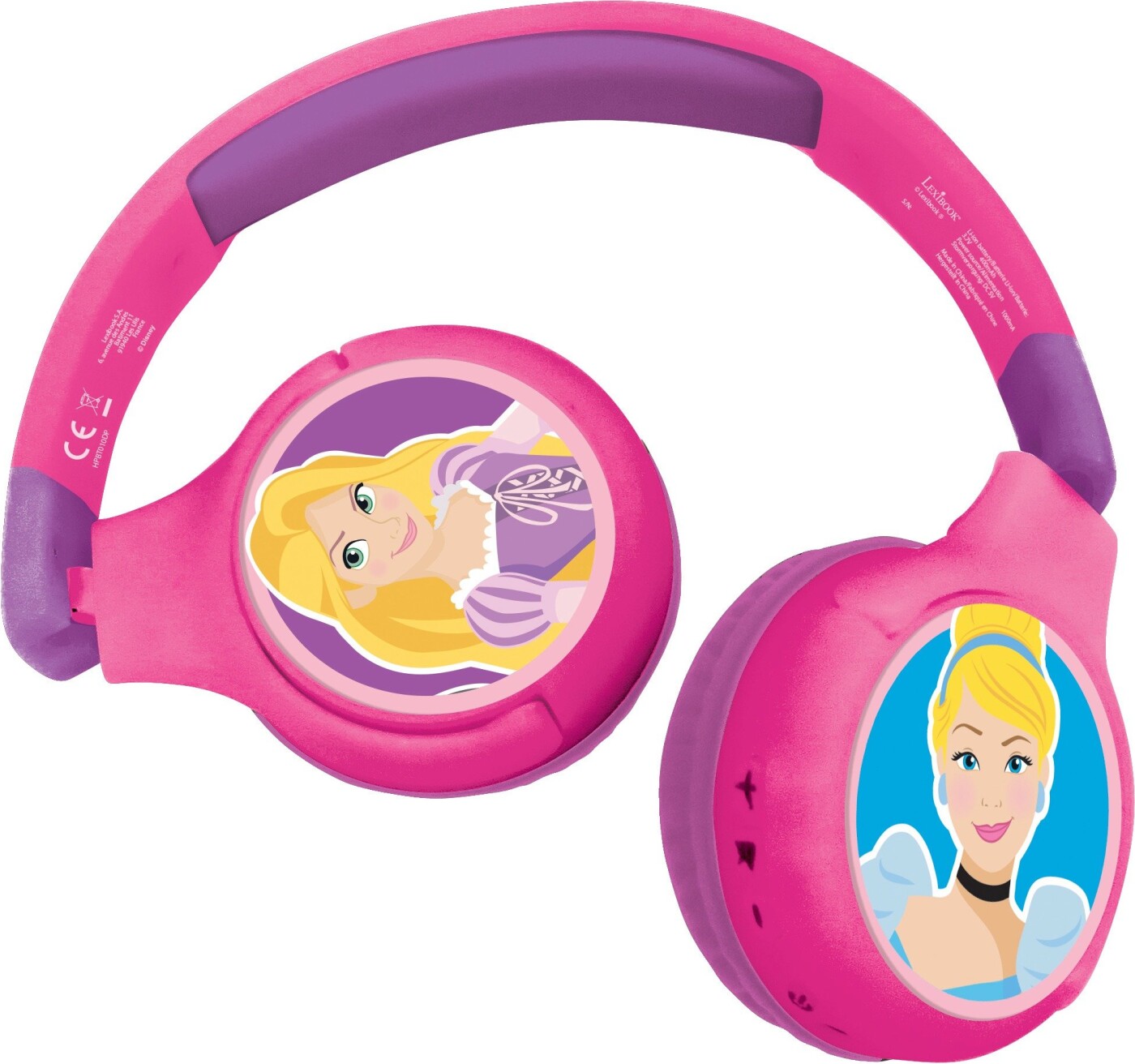 Billede af Disney Prinsesser - Trådløse Høretelefoner Til Børn - Lyserød