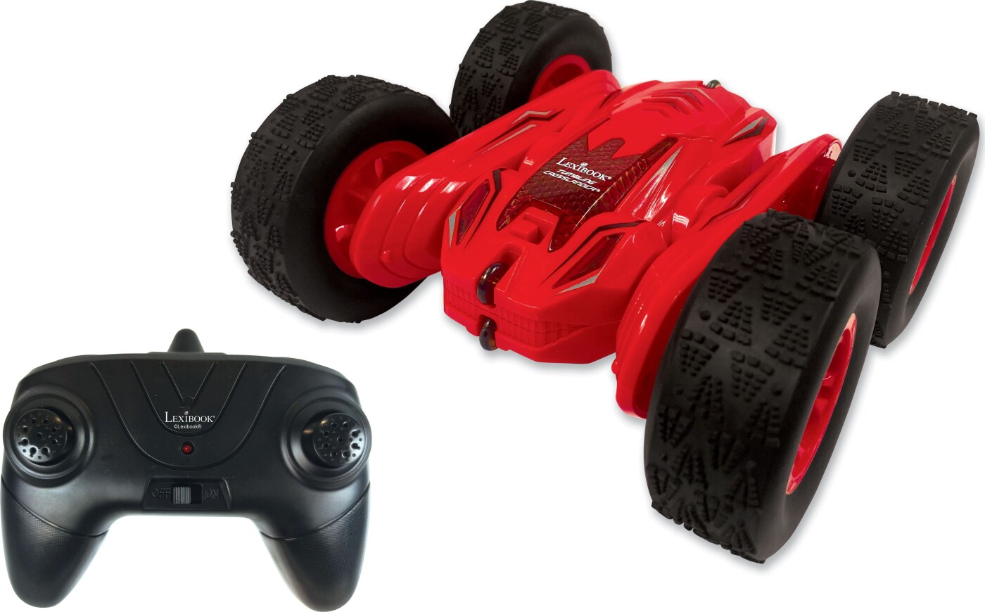 Lexibook - Vertical Crosslander - 360 Rc Stunt Bil Med Lys - Rød