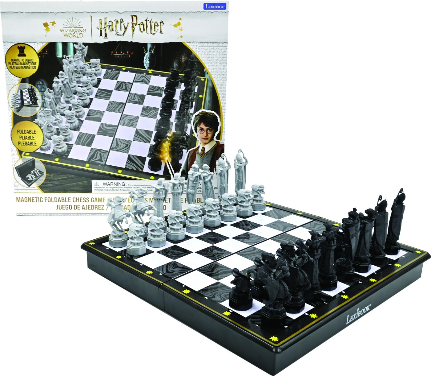 Lexibook - Harry Potter Magnetic Foldable Chess Game - (cgm300hp)