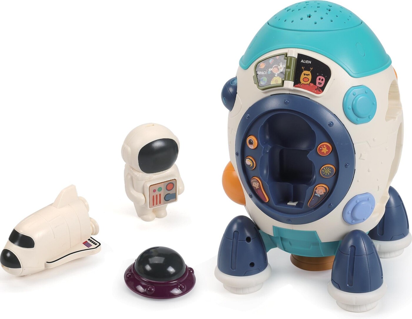 Lexibook - Raket Projektor - Interaktivt Legetøj - Engelsk/fransk