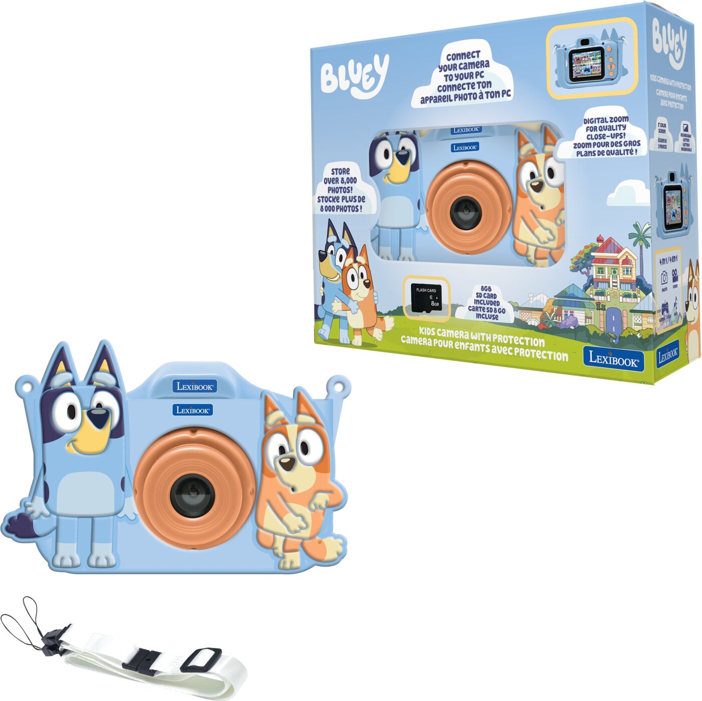 Lexibook - Bluey Kids Camera With Protection - Kamera Til Børn
