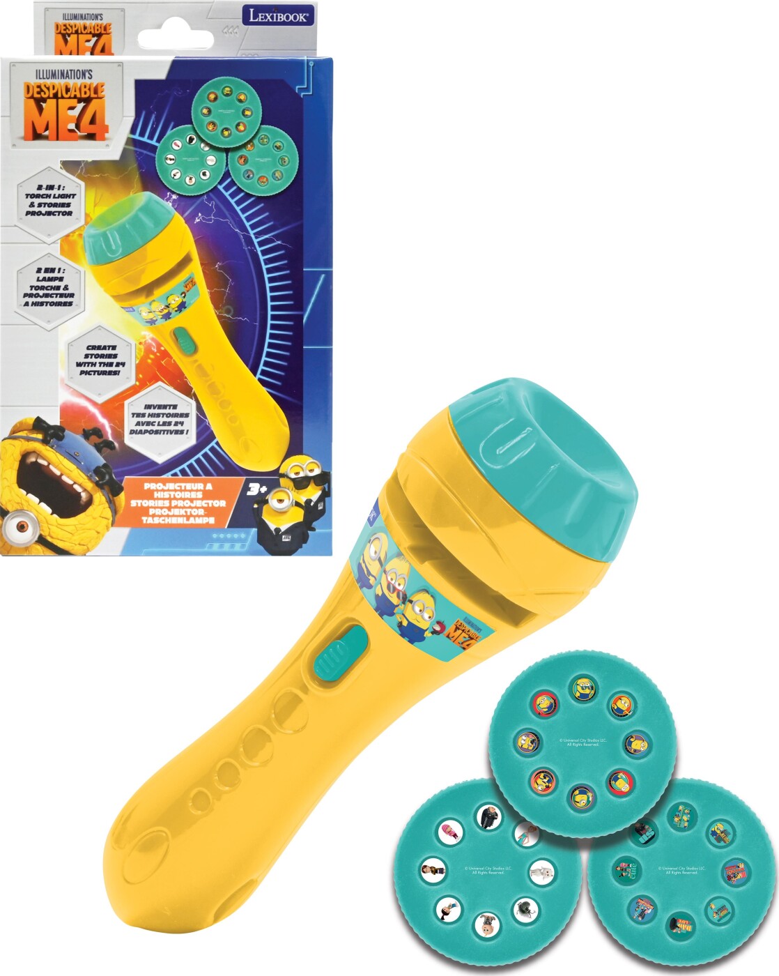 Lexibook - Minions Stories Projector And Torch Light - (ltc050des)