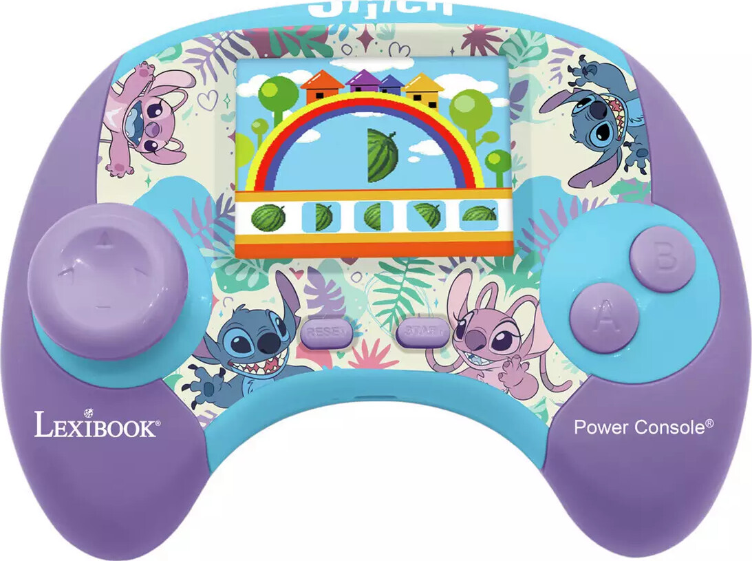 Lexibook - Power Console Stitch Educational Handheld Bilingual Talking Console (jcg100di1)