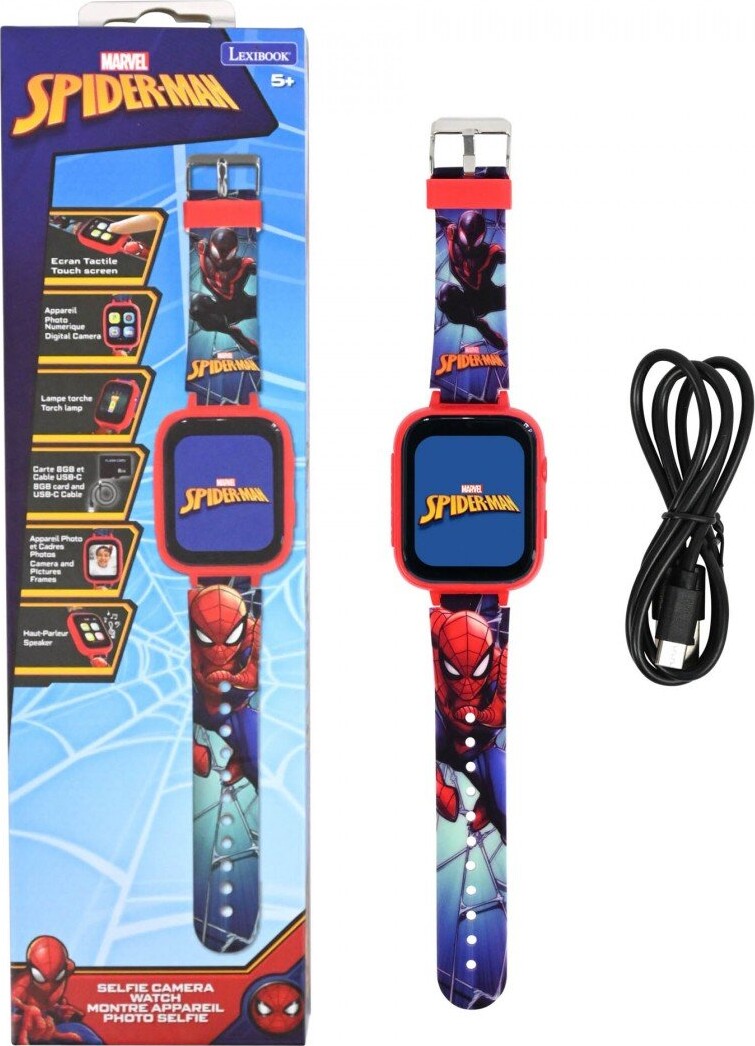 Lexibook - Spider-man Kids Smartwatch Med 8gb Hukommelseskort