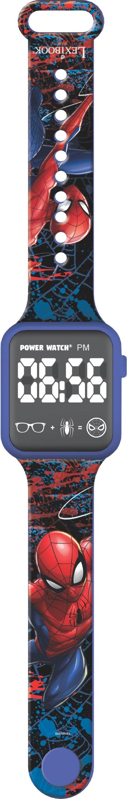 Spiderman - Ur - Digitalt Led Armbåndsur Til Børn - Lexibook