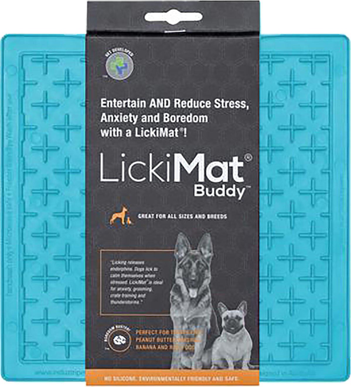 Lickimat - Slikkemåtte - Buddy Light Blue 20x20cm