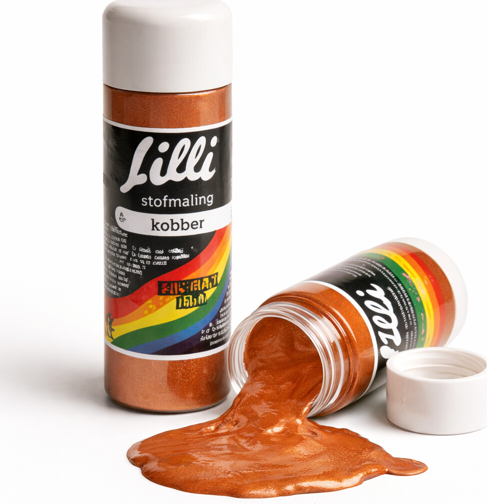 Tekstilmaling - Lilli - Kobber 100 Ml