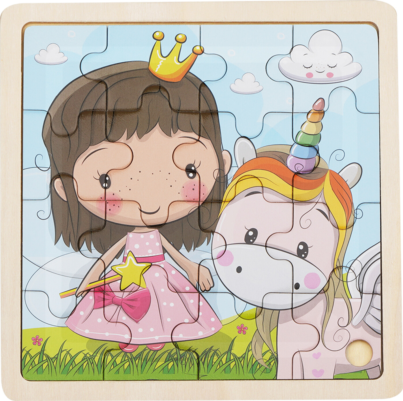 Lillie and Ellie - Firkantet træpuslespil