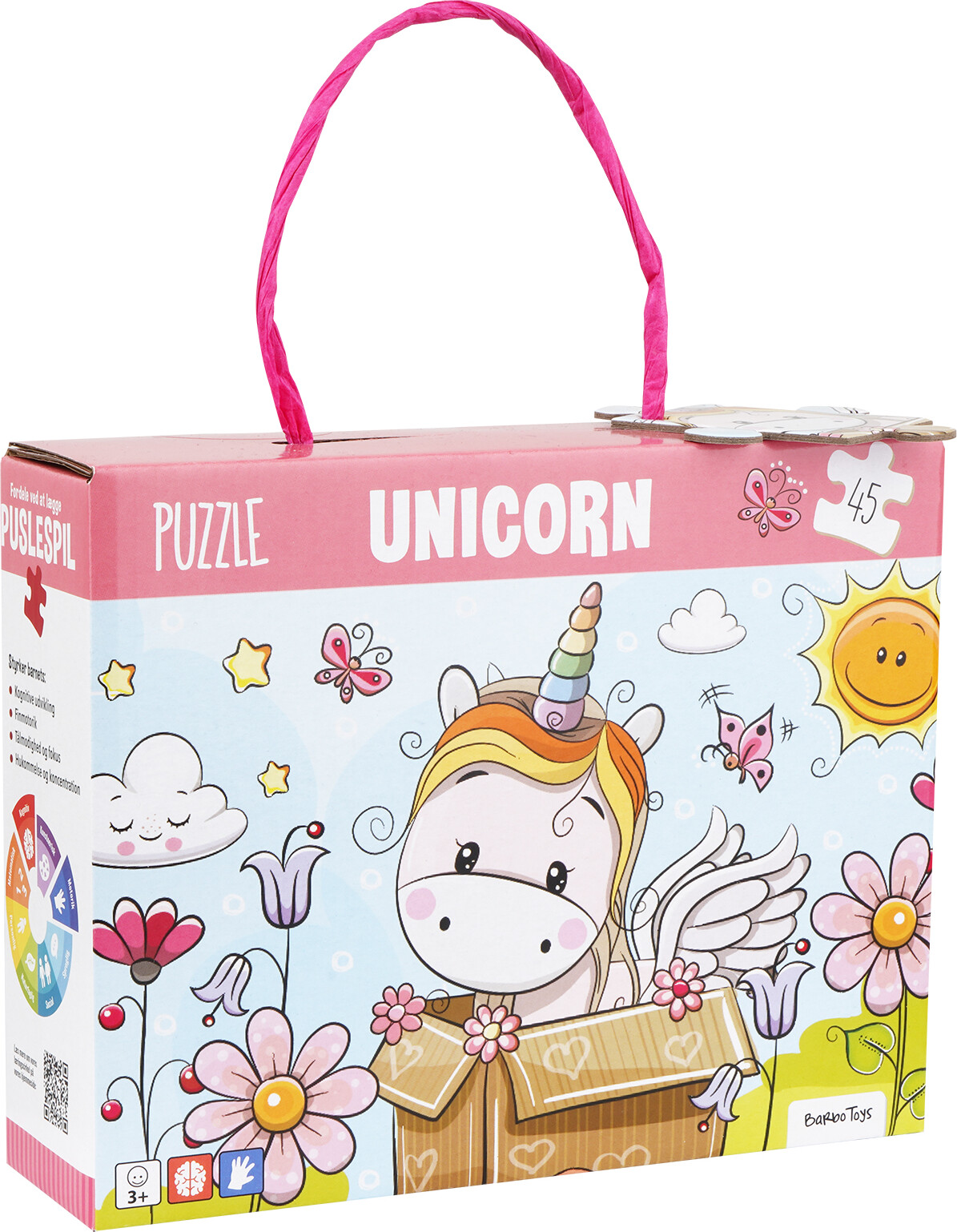 Lillie And Ellie - Puslespil I Kasse - Enhjørning