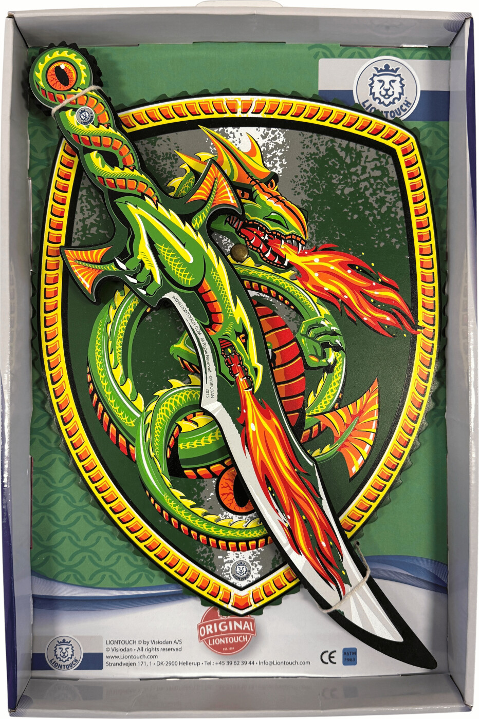 Liontouch - Fantasy Sværd Og Skjold Sæt I Skum