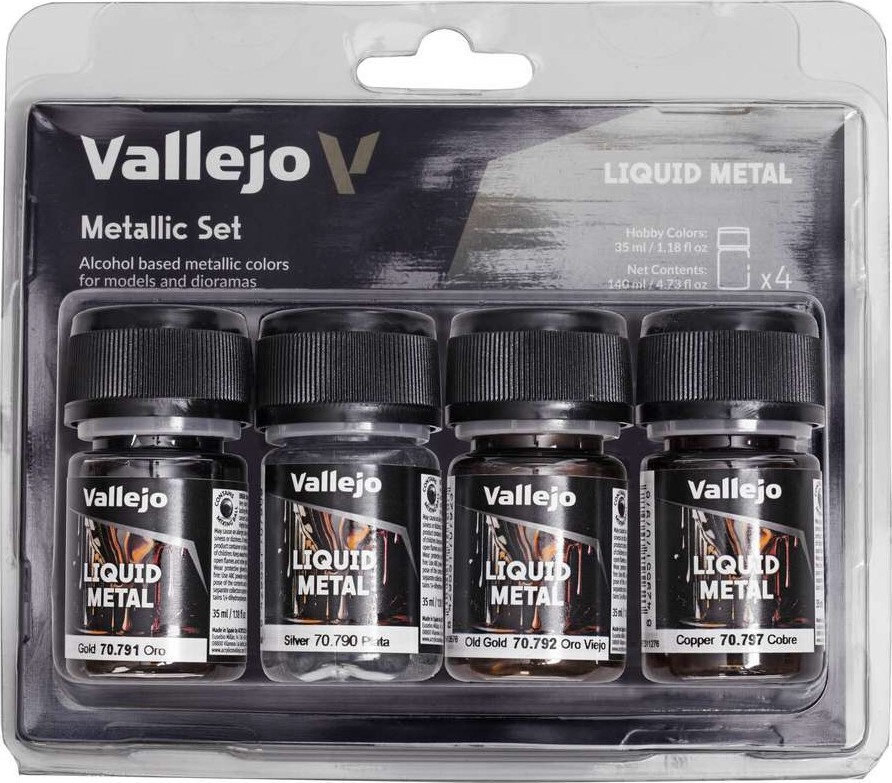 Vallejo - Metallic Maling Sæt - 4x35 Ml