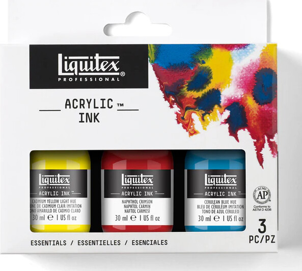 Liquitex - Acrylic Ink - Akryl Blæk - Color Set 3-pak