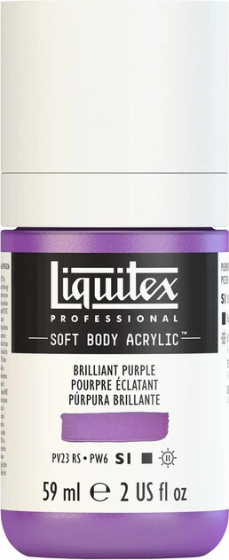 Liquitex - Akrylmaling - Soft Body - Brilliant Purple 59 Ml